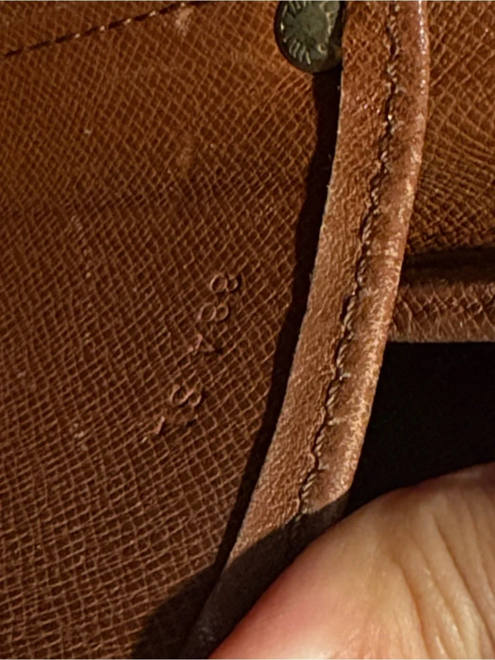 Louis Vuitton SL884 Cartouchiere GM Brown Monogram Crossbody Bag